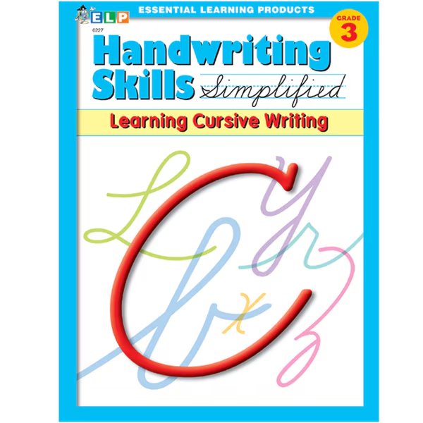 Handwriting Skills Simplified Book - Learning Cursive Writing, Essential Learning Products, Mfr#: 0227
